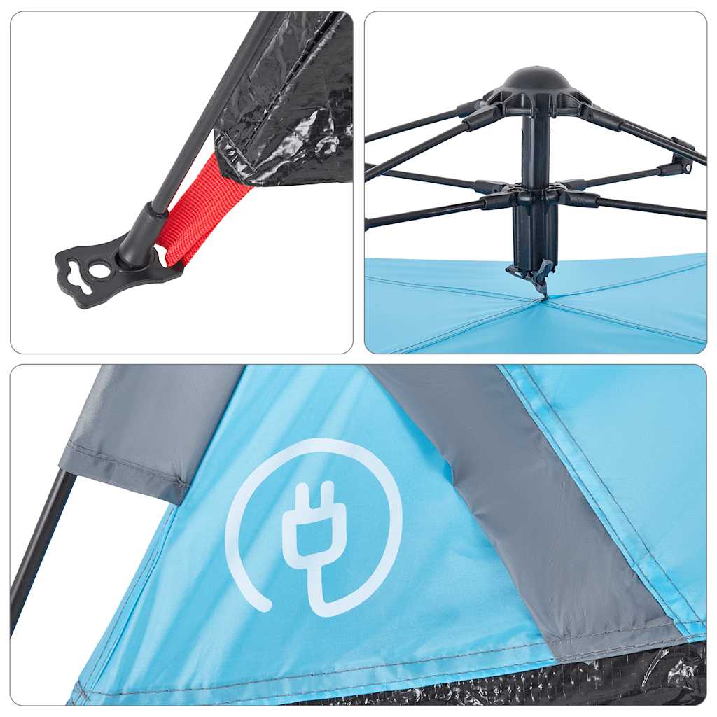 Tent Snelontgrendeling Blauw