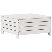 6-Delige Loungeset Met Kussens Massief Grenenhout Wit