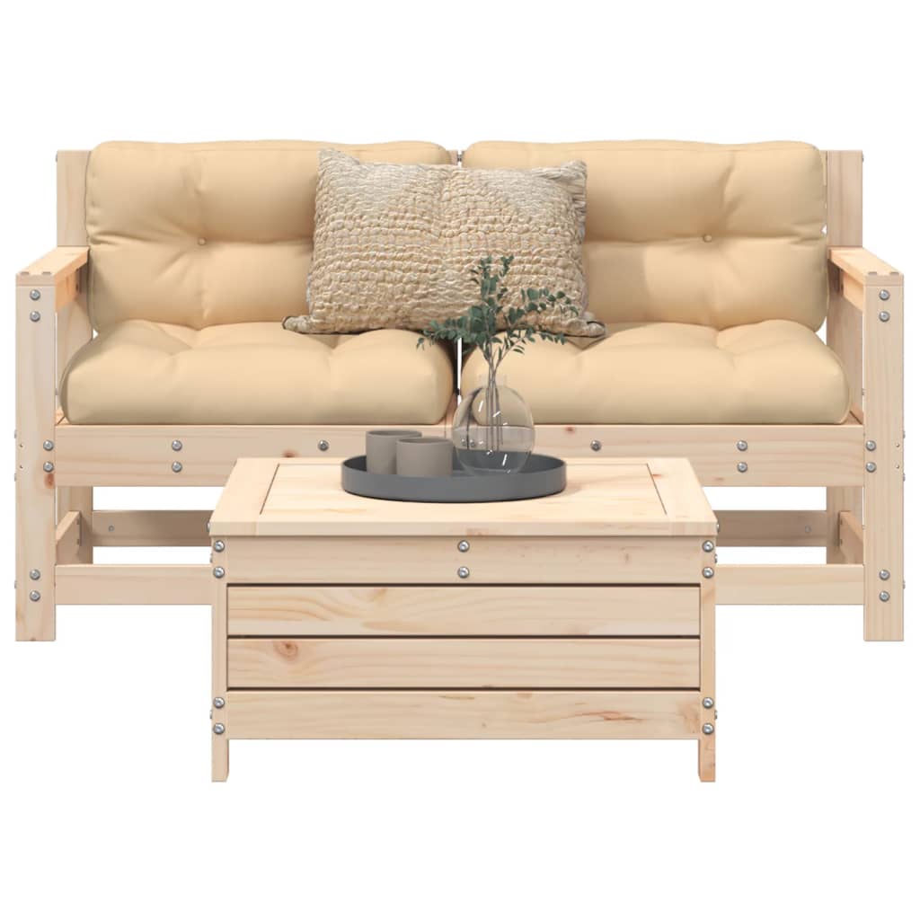 3-Delige Loungeset Geïmpregneerd Grenenhout