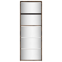 Schoenenkast Met Spiegel 5-Laags 63X17X169,5 Cm Gerookt Eiken