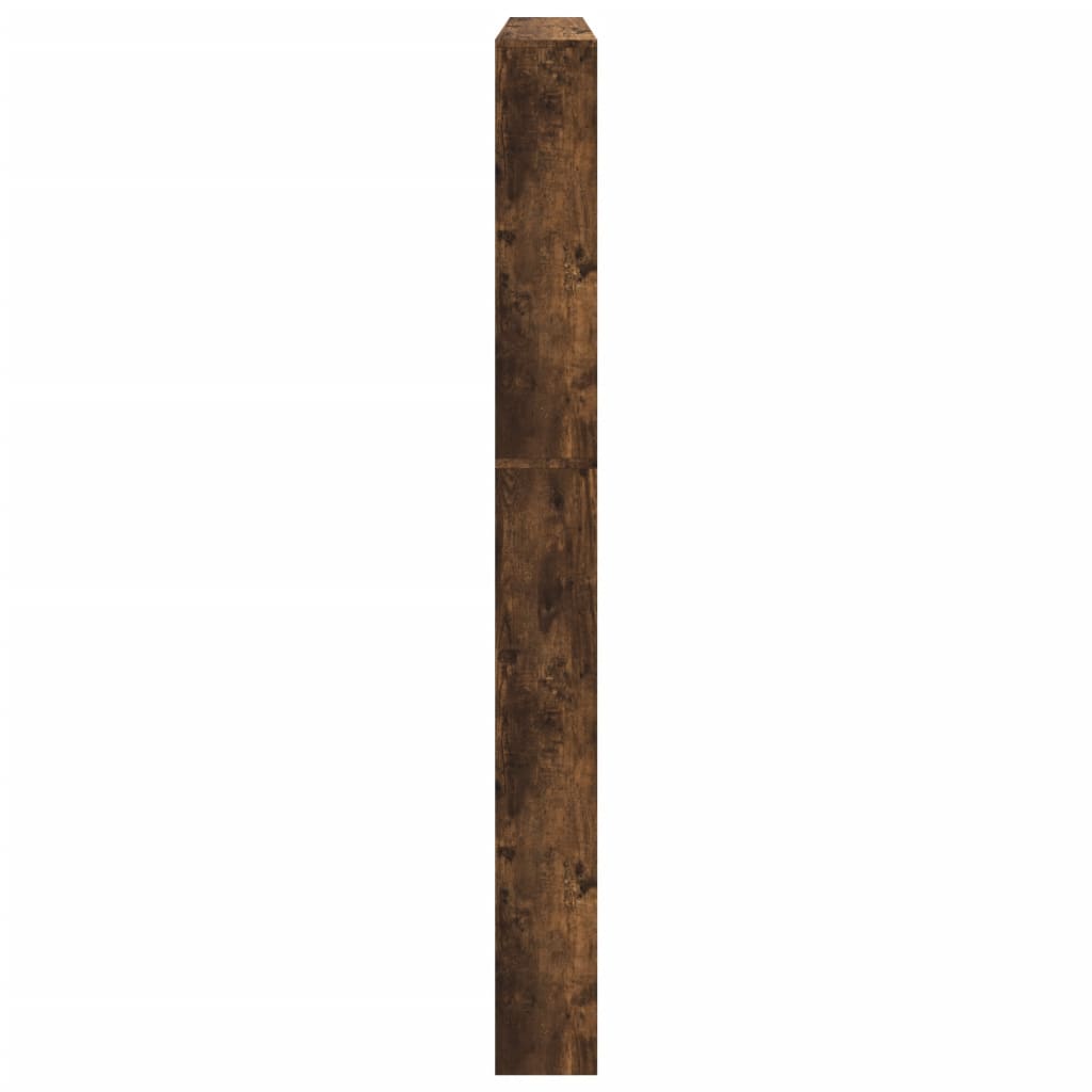Schoenenkast Met Spiegel 5-Laags 63X17X169,5 Cm Gerookt Eiken