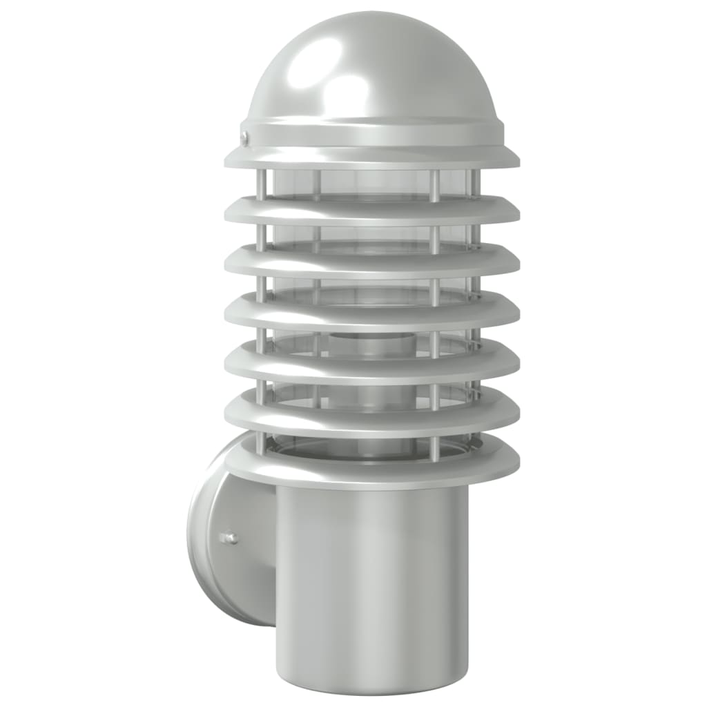 Buitenwandlamp Roestvrij Staal Kleurig Zilver