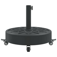 Parasolvoet Met Wielen Voor Stok Van Ø38 / 48 Mm Rond