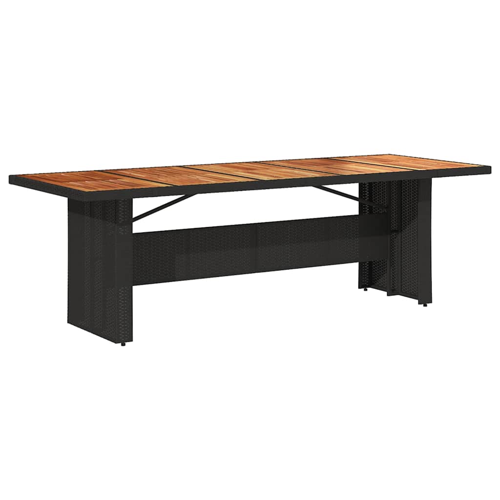 9-Delige Bistroset Met Kussens Poly Rattan Zwart