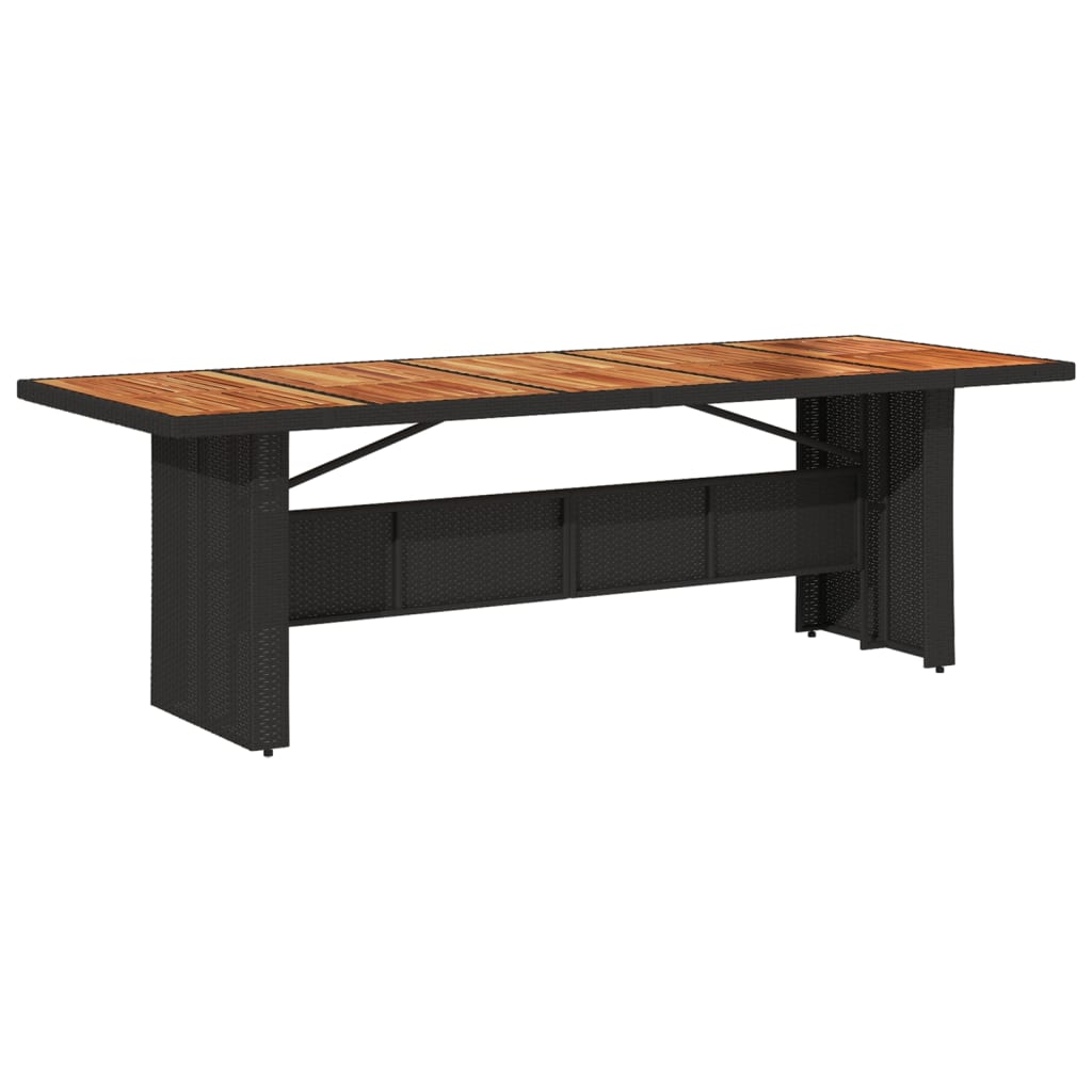 9-Delige Tuinset Poly Rattan Zwart
