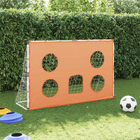 Kindervoetbaldoel Met Doelmat En Bal 182X62X118 Cm Grijs