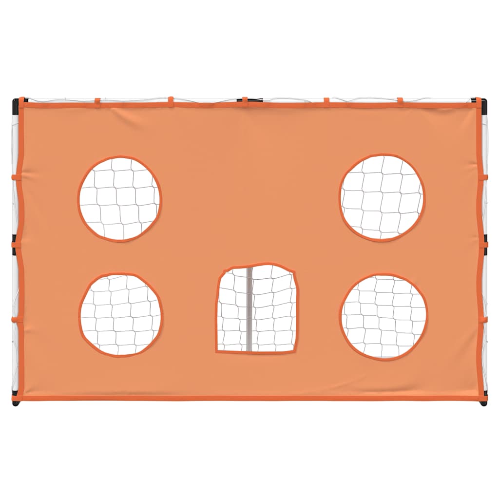 Kindervoetbaldoel Met Doelmat En Bal 182X62X118 Cm Grijs