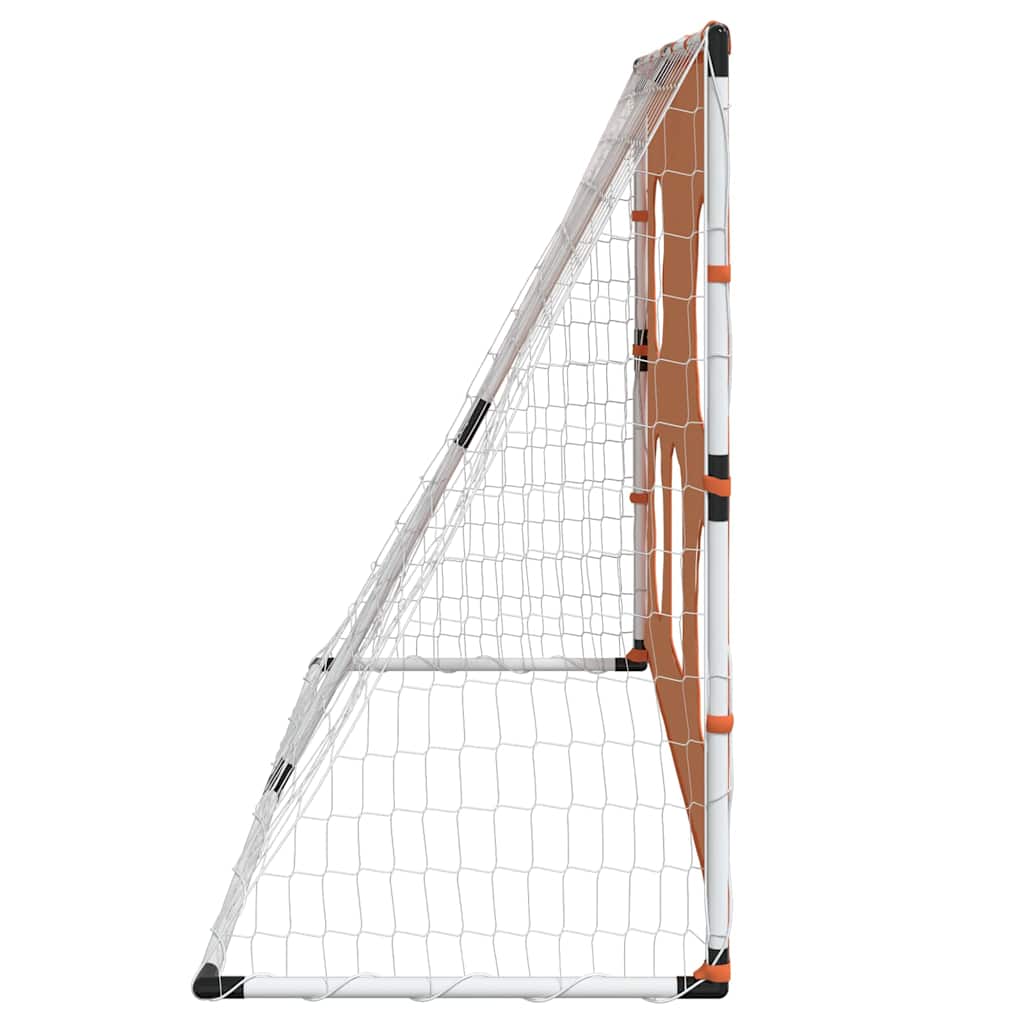 Kindervoetbaldoel Met Doelmat En Bal 182X62X118 Cm Grijs