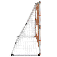 Kindervoetbaldoel Met Doelmat En Bal 182X62X118 Cm Grijs