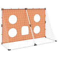 Kindervoetbaldoel Met Doelmat En Bal 182X62X118 Cm Grijs