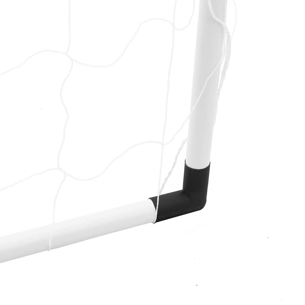 Kindervoetbaldoel Met Doelmat En Bal 182X62X118 Cm Grijs