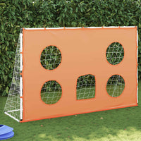 Kindervoetbaldoel Met Doelmat En Bal 182X62X118 Cm Grijs