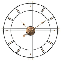 Wandklok Ø60 Cm Ijzer Zwart