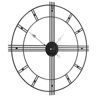 Wandklok Ø60 Cm Ijzer Zwart