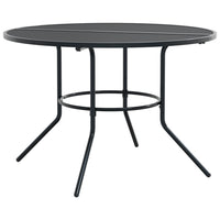 Terrastafel Rond Ø110X72,5 Cm Gepoedercoat Staal Antracietkleur