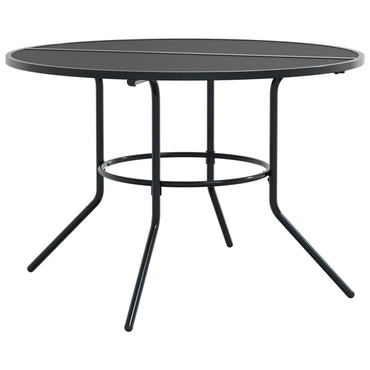 Terrastafel Rond Ø110X72,5 Cm Gepoedercoat Staal Antracietkleur
