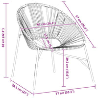 Tuinstoel Egg Poly Rattan