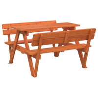 Picknicktafel Voor 4 Kinderen Met Parasol Massief Vurenhout