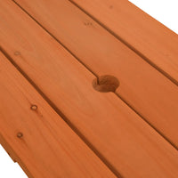 Picknicktafel Voor 4 Kinderen Met Parasol Massief Vurenhout