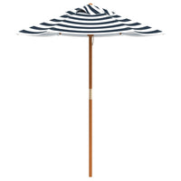 Picknicktafel Voor 4 Kinderen Met Parasol Rond Vurenhout