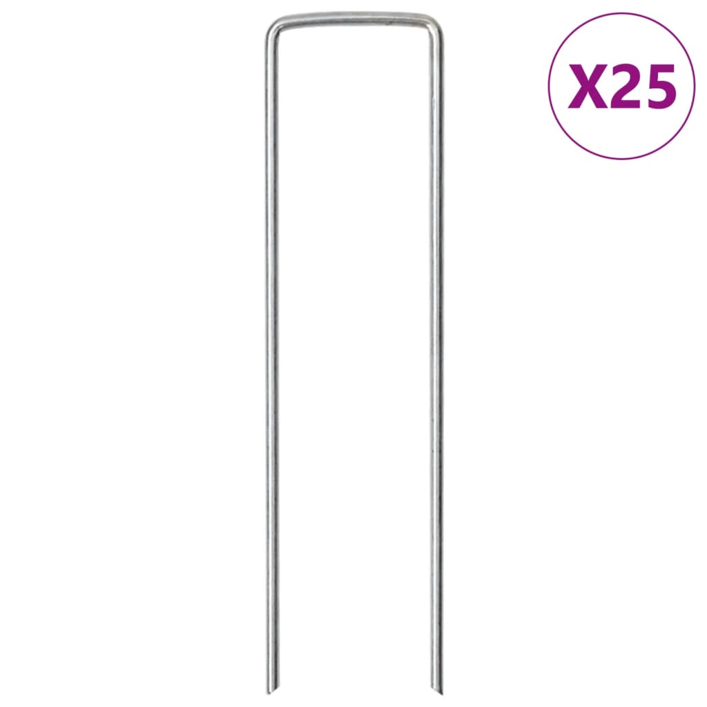 Grondharingen U-Vormig 20X3,5 Cm Gegalvaniseerd Staal