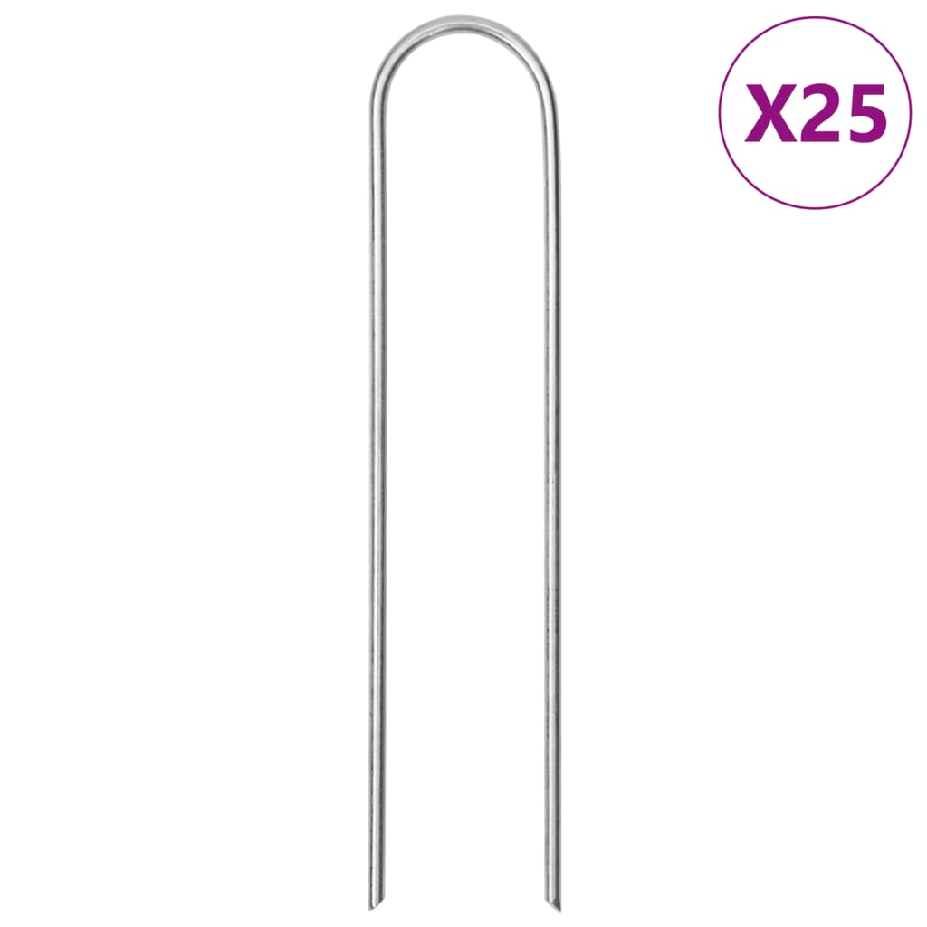 Grondharingen U-Vormig 20X3,5 Cm Gegalvaniseerd Staal