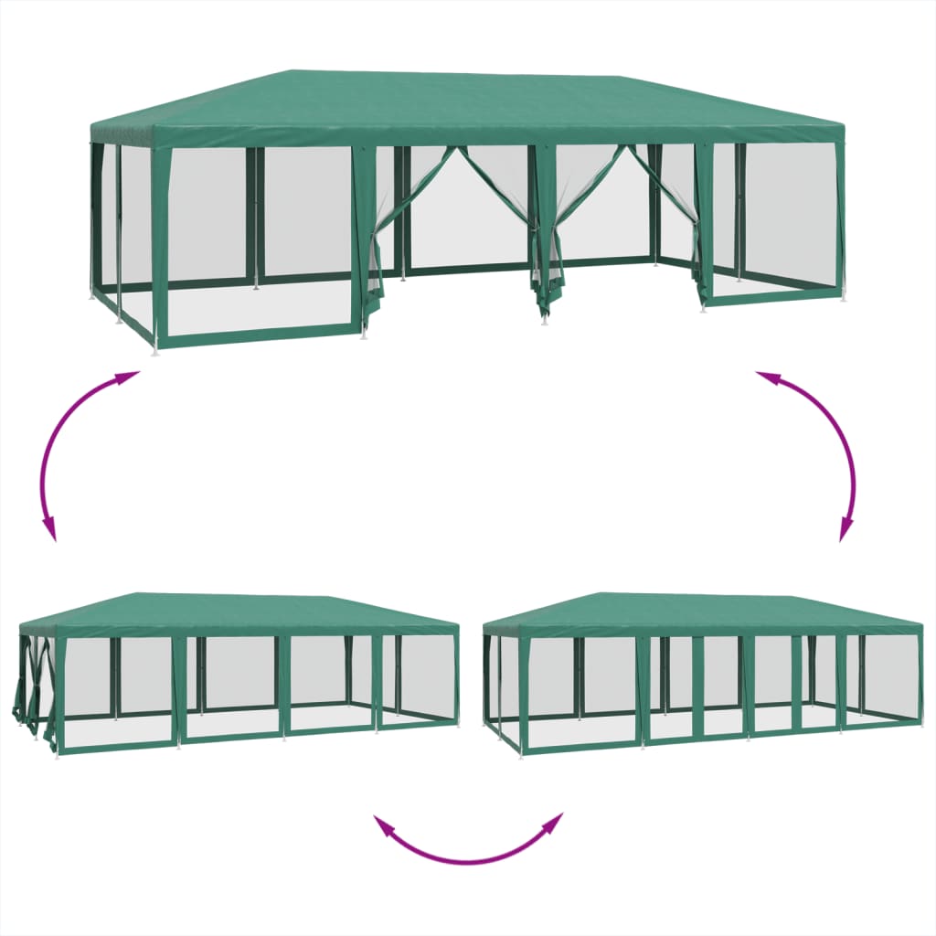 Partytent Met 12 Mesh Zijwanden Hdpe
