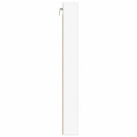 Vitrinekast 100X8,5X75 Cm Bewerkt Hout Wit