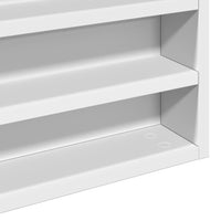 Vitrinekast 100X8,5X75 Cm Bewerkt Hout Wit
