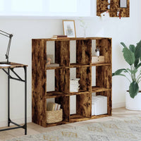 Boekenkast 102X32X Bewerkt Hout Kleurig Gerookt Eiken