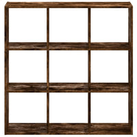 Boekenkast 102X32X Bewerkt Hout Kleurig Gerookt Eiken