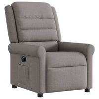 Fauteuil Verstelbaar Elektrisch Stof Taupe