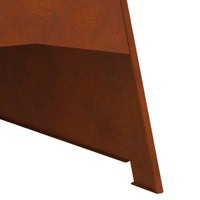 Vuurkorf Bruin 50 X 50 X 95 Cm Cortenstaal