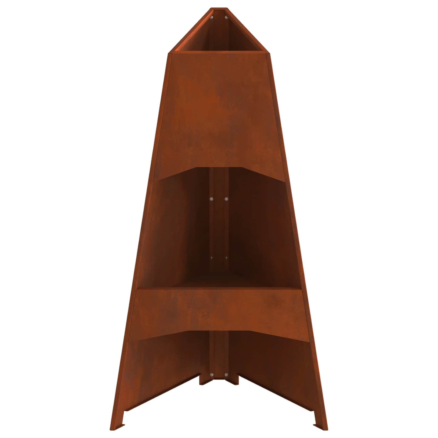 Vuurkorf Bruin 50 X 50 X 95 Cm Cortenstaal