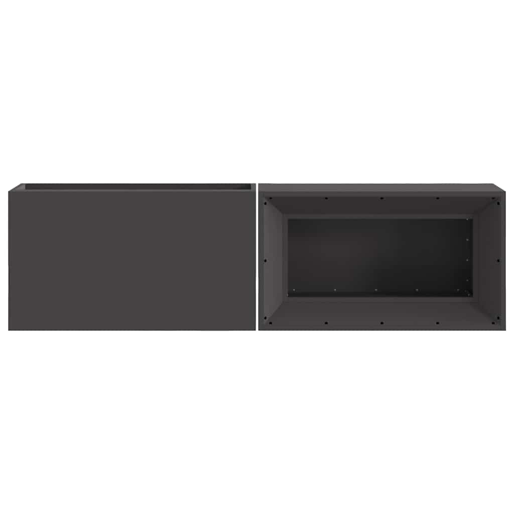 Vuurkorf Zwart 160 X 45 X 35 Cm Staal