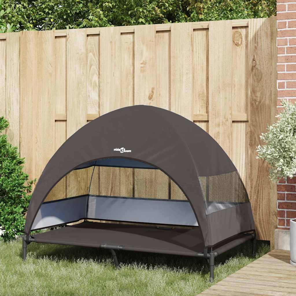 Verhoogd Hondenbed 127 X 81 X 108 Cm Stof En Staal