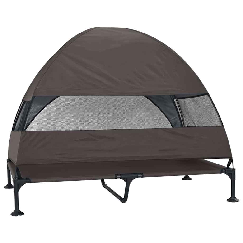 Verhoogd Hondenbed 127 X 81 X 108 Cm Stof En Staal