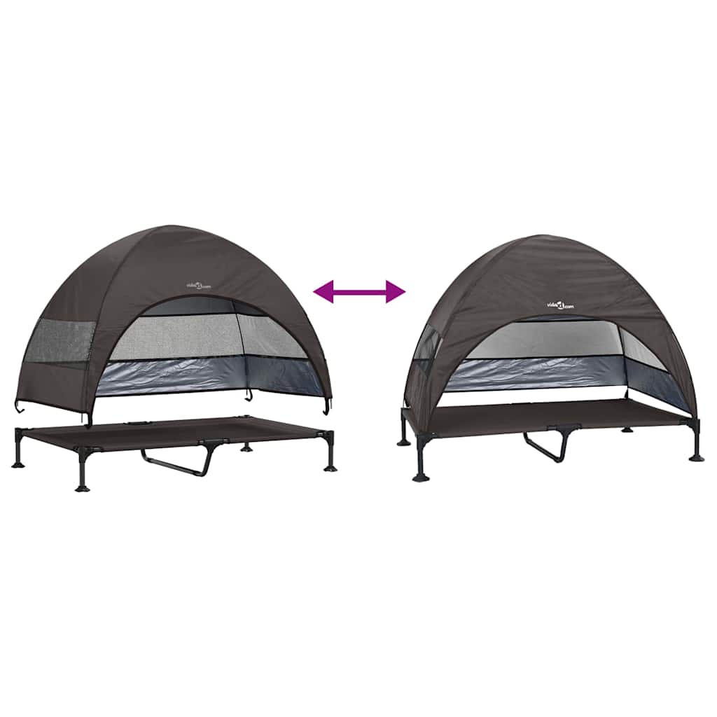 Verhoogd Hondenbed 127 X 81 X 108 Cm Stof En Staal