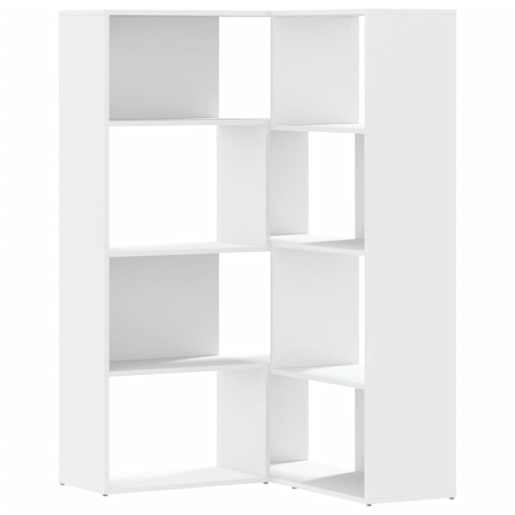 Boekenkast 4-Laags Hoek 85X85X140 Cm Bewerkt Hout