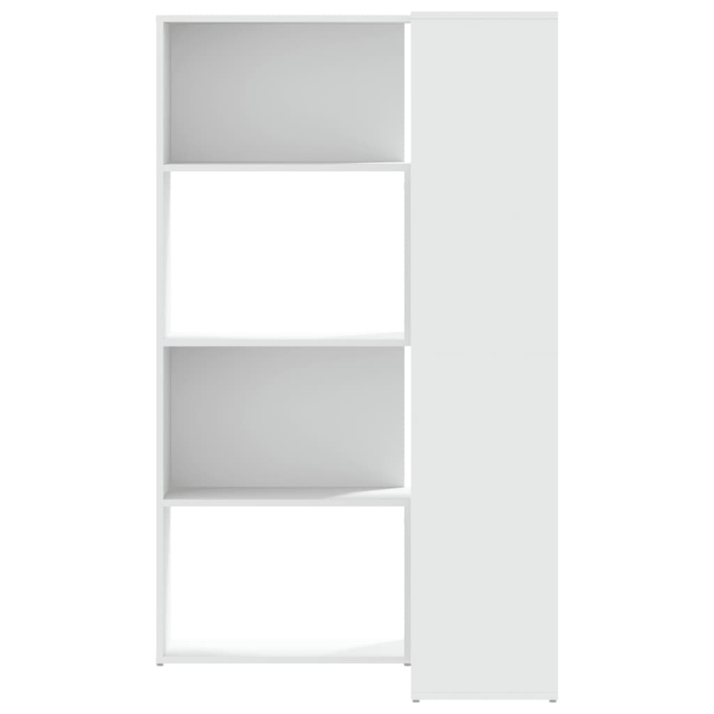 Boekenkast 4-Laags Hoek 85X85X140 Cm Bewerkt Hout