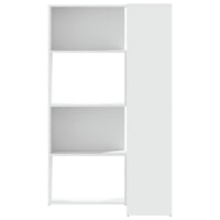 Boekenkast 4-Laags Hoek 85X85X140 Cm Bewerkt Hout