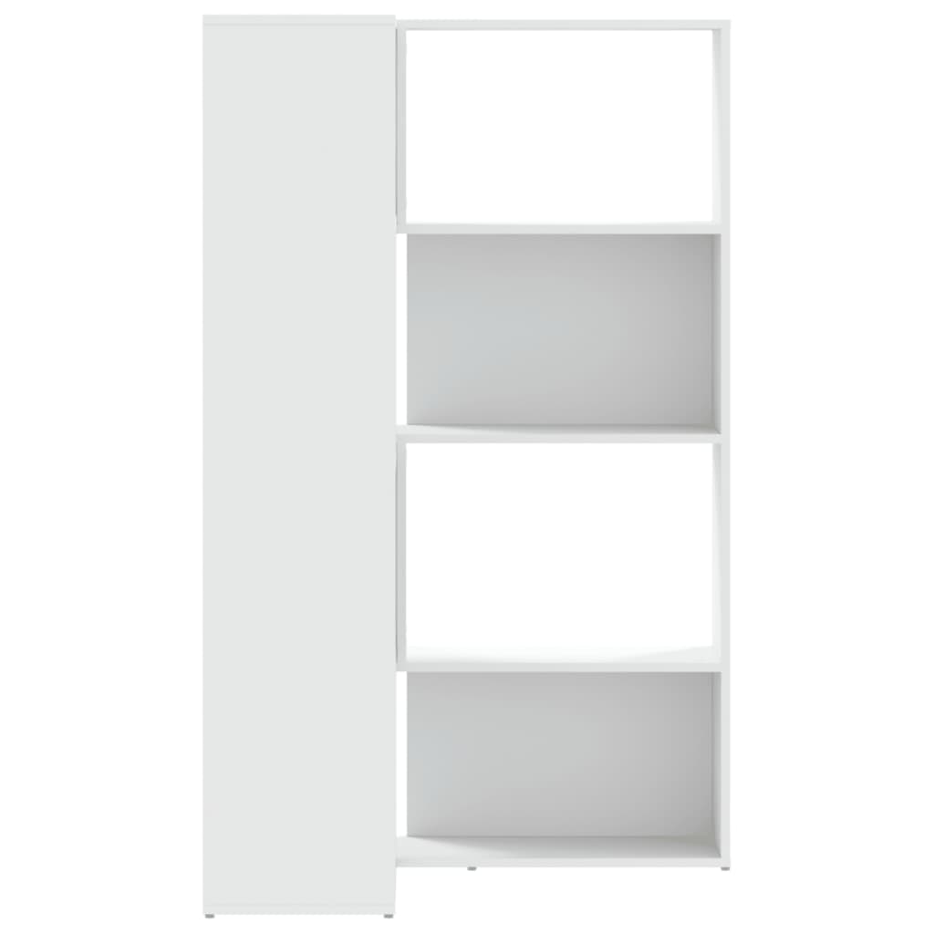 Boekenkast 4-Laags Hoek 85X85X140 Cm Bewerkt Hout