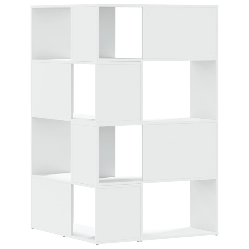 Boekenkast 4-Laags Hoek 85X85X140 Cm Bewerkt Hout