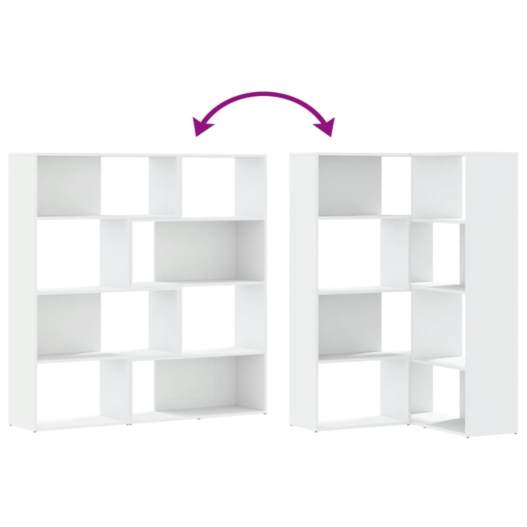 Boekenkast 4-Laags Hoek 85X85X140 Cm Bewerkt Hout