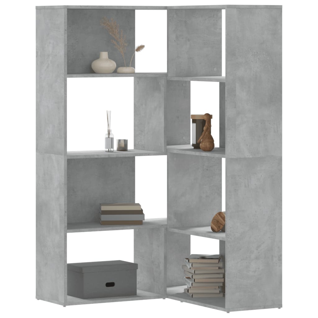 Boekenkast 4-Laags Hoek 85X85X140 Cm Bewerkt Hout