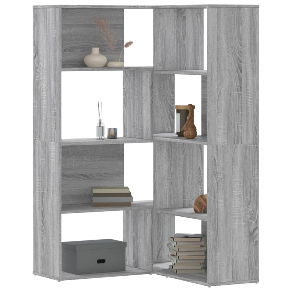 Boekenkast 4-Laags Hoek 85X85X140 Cm Bewerkt Hout