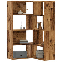 Boekenkast 4-Laags Hoek 85X85X140 Cm Bewerkt Hout