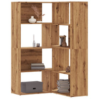 Boekenkast 4-Laags Hoek 85X85X140 Cm Bewerkt Hout