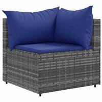 6-Delige Loungeset Met Kussens Poly Rattan