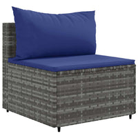 6-Delige Loungeset Met Kussens Poly Rattan